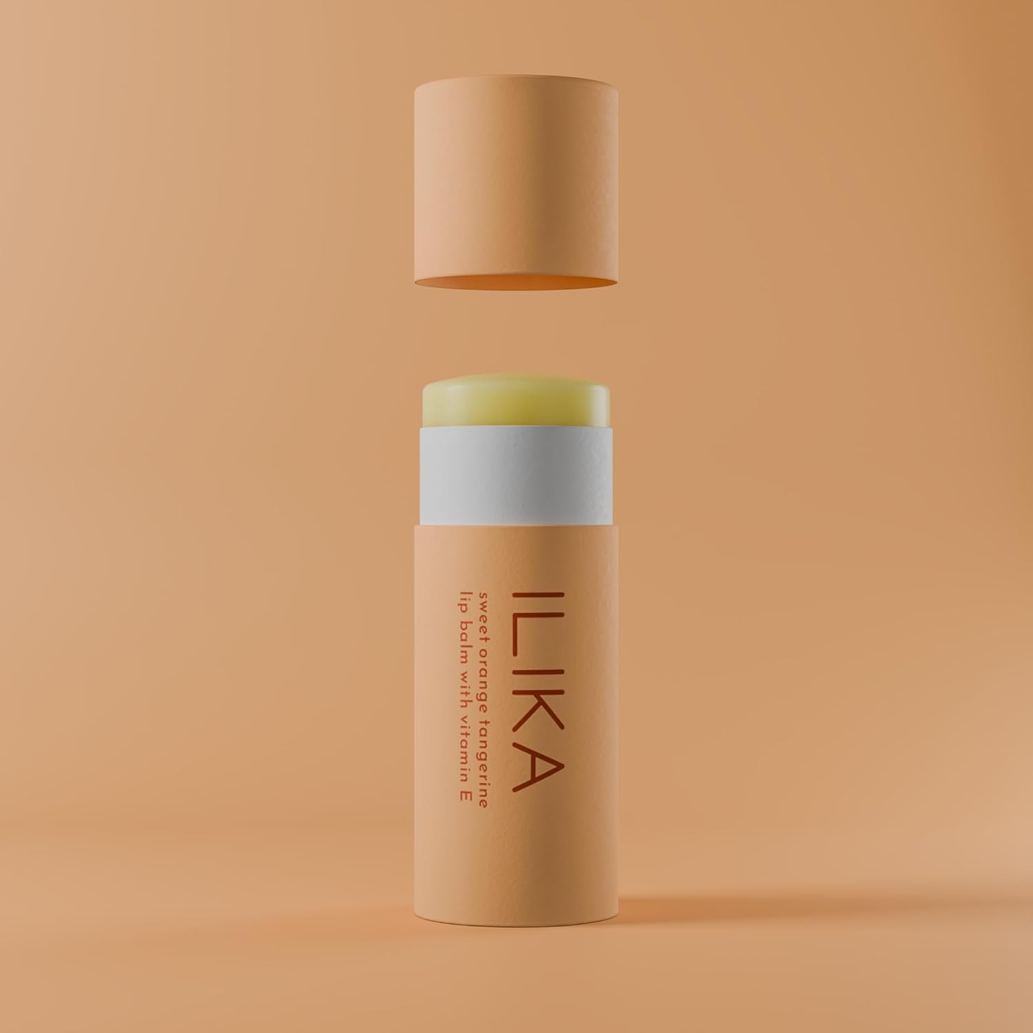 ILIKA 100% Natural Lip Balm - 2X Volume, Organic, Plastic-free, Vegan, Cruelty-Free, COSMOS Certified Organic, PETA Certified, Plant-Based, Biodegradable Tube, 2 Pack, Orange Tangerine - 0.3 Oz each