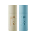 ILIKA 100% Natural Lip Balm - 2X Volume, Organic, COSMOS Certified Organic, PETA Certified, Plant-Based, Biodegradable Tube, 2 Pack - Unscented andVanilla & Peppermint - 0.3 oz each