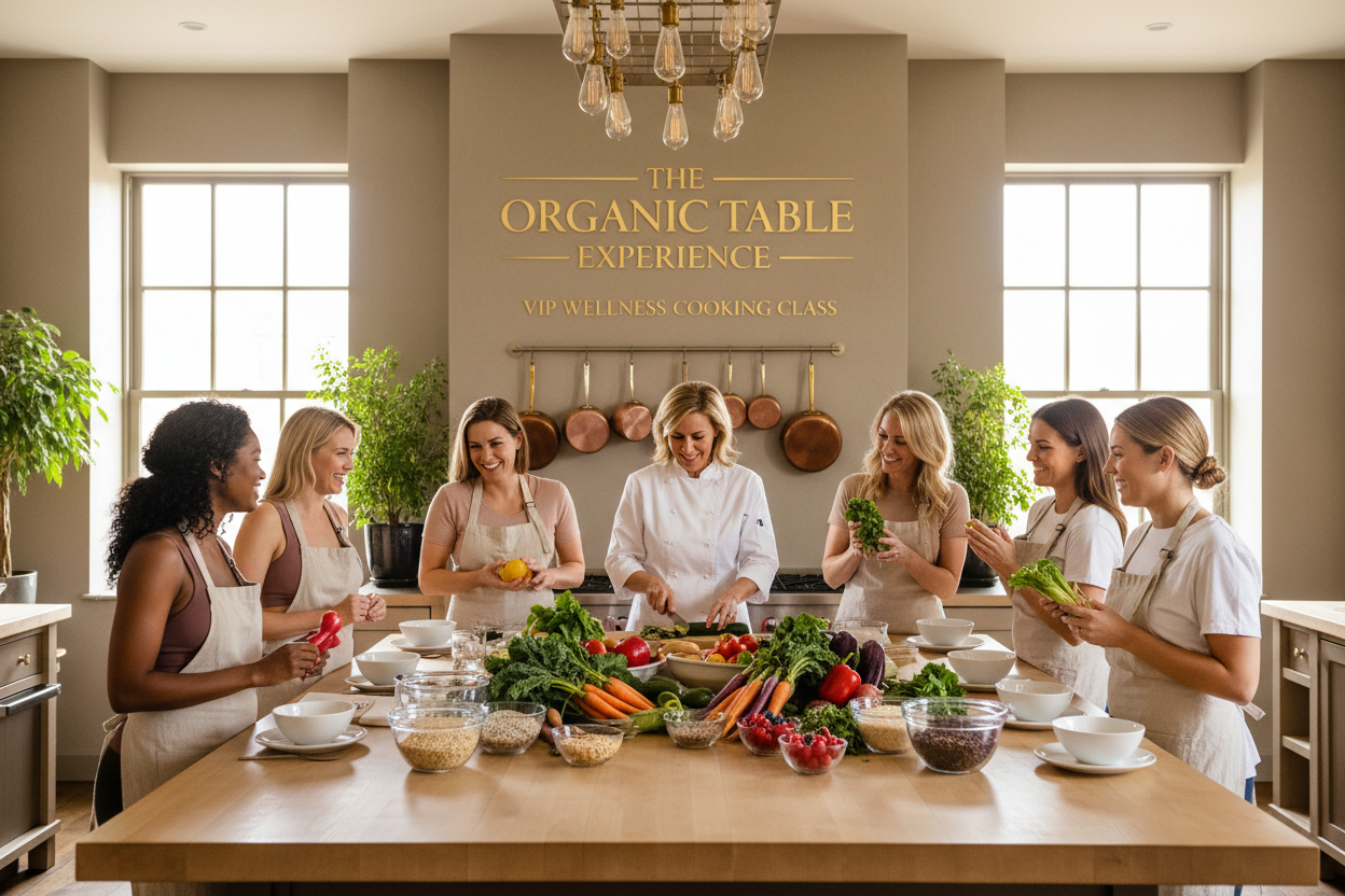 The Organic Table Experience — VIP In-Person Cooking & Clean Eating Series